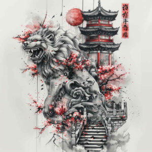 asian-harmony-symbols – tattoo design ideas free ai generated – surrealism-translucent-layers – for-hip – Gallery: other-asia-inkby-ai
