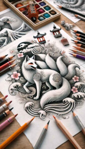 asian-landscapes – tattoo design ideas free ai generated – neotraditional-vivid-detail – for-chest – Gallery: other-asia-inkby-ai