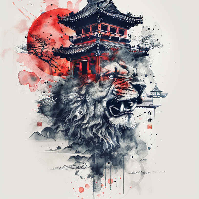 asian-geometric-tattoo-neotraditional-vivid-detail-for-ankle – tattoo design ideas free ai generated – Gallery: other-asia-inkby-ai