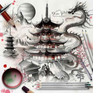 asian-mystical-tattoo-realism-refined-highlights-for-behind-ear – tattoo design ideas free ai generated – Gallery: other-asia-inkby-ai