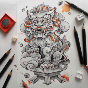 asian-ornaments – tattoo design ideas free ai generated – realism-high-resolution-tattoo – for-chest – Gallery: other-asia-inkby-ai
