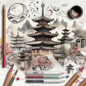 asian-ornaments – tattoo design ideas free ai generated – realism-organic-structure – for-upper-shoulder – Gallery: other-asia-inkby-ai