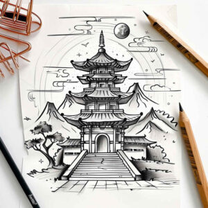 asian-patterns – tattoo design ideas free ai generated – realism-highlighted-contrast – for-ankle – Gallery: other-asia-inkby-ai