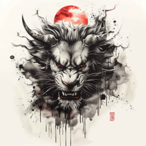 asian-plant-motifs – tattoo design ideas free ai generated – realism-depth-perception – for-back – Gallery: other-asia-inkby-ai