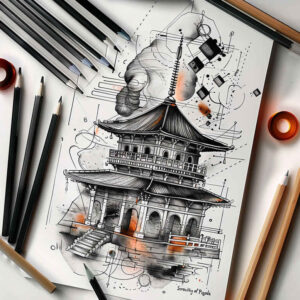 asian-plant-ornaments – tattoo design ideas free ai generated – neotraditional-vivid-gradients – for-ankle – Gallery: other-asia-inkby-ai
