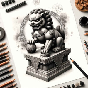 asian-power-symbols – tattoo design ideas free ai generated – realism-clean-background – for-collarbone – Gallery: other-asia-inkby-ai