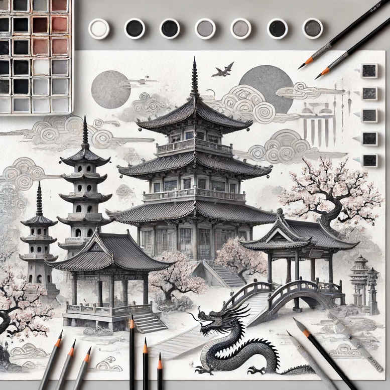 asian-art-tattoo-neotraditional-solid-blacks-for-heel – tattoo design ideas free ai generated – Gallery: other-asia-inkby-ai