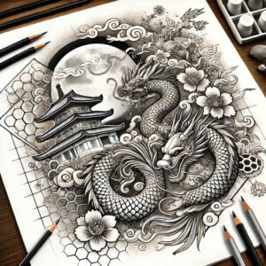 asian-spiritual-culture – tattoo design ideas free ai generated – realism-crisp-detail – for-neck – Gallery: other-asia-inkby-ai
