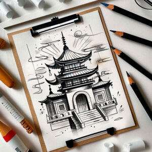 asian-mythical-tattoo-surrealism-juxtaposition-for-thigh – tattoo design ideas free ai generated – Gallery: other-asia-inkby-ai