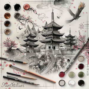 asian-flora-tattoo-realism-precise-anatomy-for-behind-ear – tattoo design ideas free ai generated – Gallery: other-asia-inkby-ai