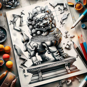 asian-mythical-motif-tattoo-realism-skin-realism-for-back-shoulder – tattoo design ideas free ai generated – Gallery: other-asia-inkby-ai