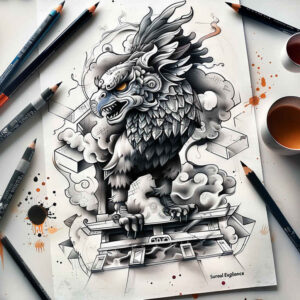 asian-tattoos – tattoo design ideas free ai generated – surrealism-unconscious-imagery – for-heel – Gallery: other-asia-inkby-ai