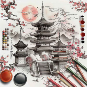 asian-water-motifs – tattoo design ideas free ai generated – realism-mirrored-effect – for-biceps – Gallery: other-asia-inkby-ai