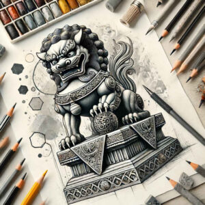 chinese-symbols – tattoo design ideas free ai generated – realism-reflection-effect – for-ribs – Gallery: other-asia-inkby-ai