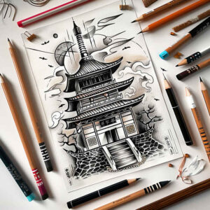 asian-symbol-tattoo-surrealism-beyond-reality-for-lower-arm – tattoo design ideas free ai generated – Gallery: other-asia-inkby-ai