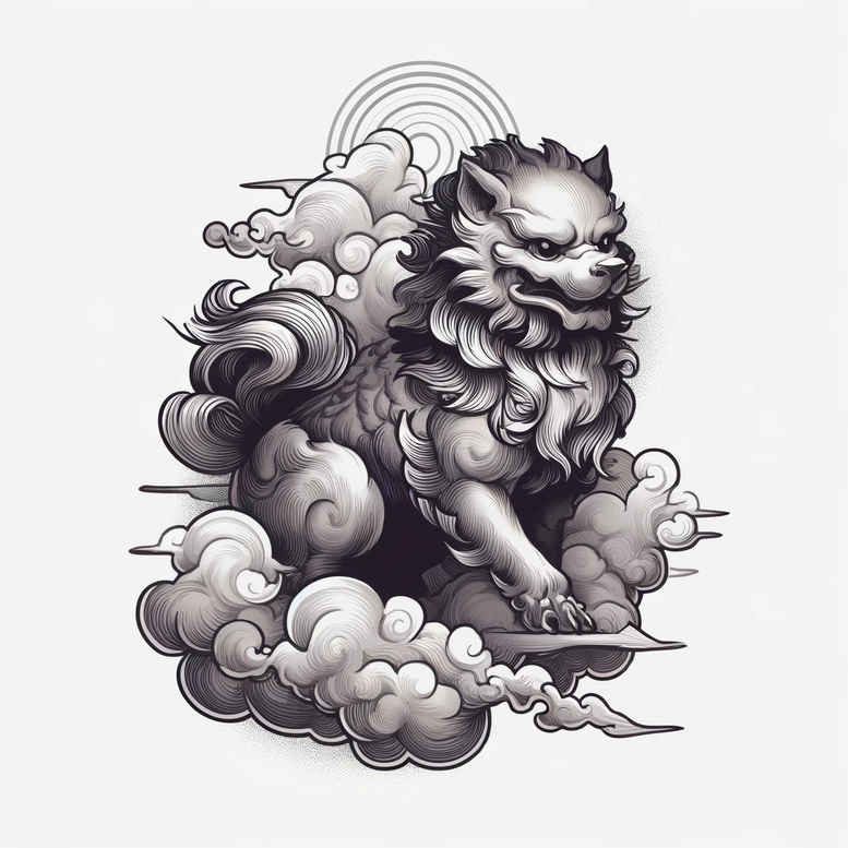 other-asia tattoo design ideas Surrealism floating elements calligraphy perseverance and power