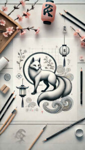 other-asia tattoo design ideas fisheye detailed for lower thigh