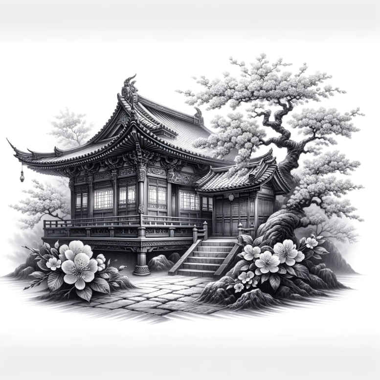 other-asia tattoo design ideas intricate shading detailed textures for chest