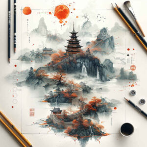 other-asia tattoo design ideas Surrealism hallucinatory geisha symbol of resilience