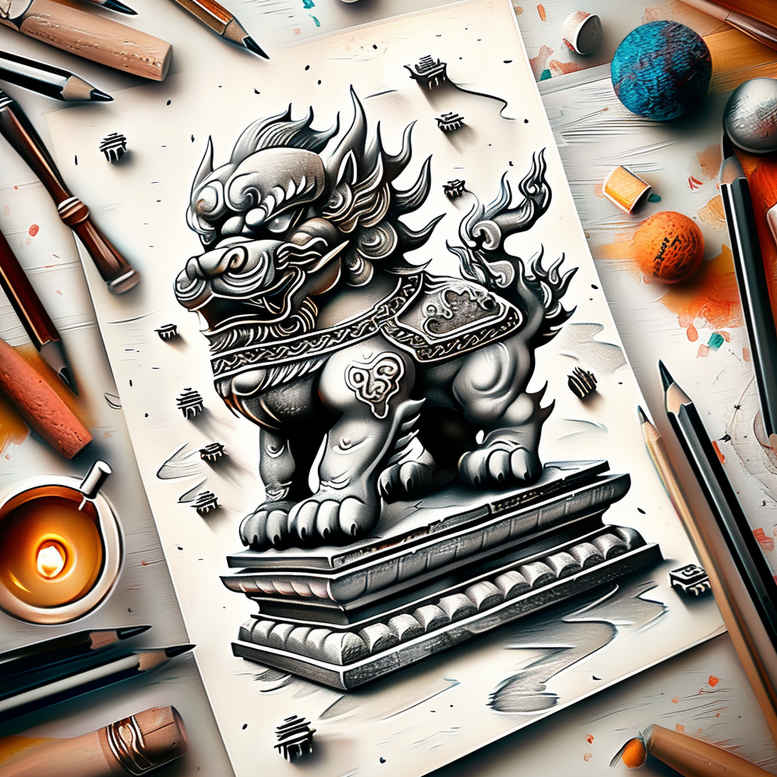 other-asia tattoo design ideas vibrant layered for side