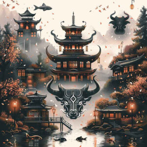 other-asia tattoo design ideas Surrealism imperfect symmetry oriental represents strength