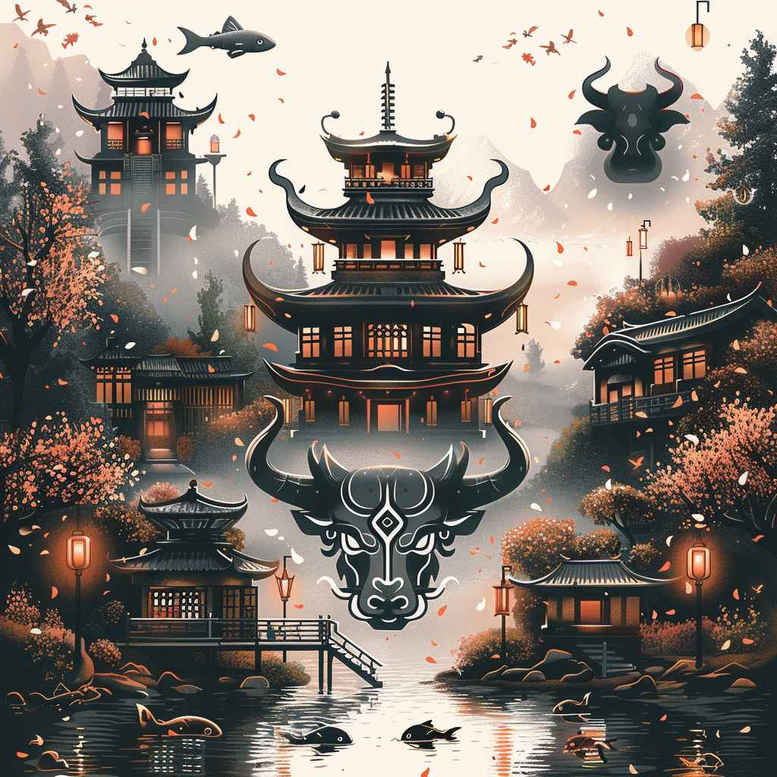other-asia tattoo design ideas Surrealism imperfect symmetry oriental represents strength