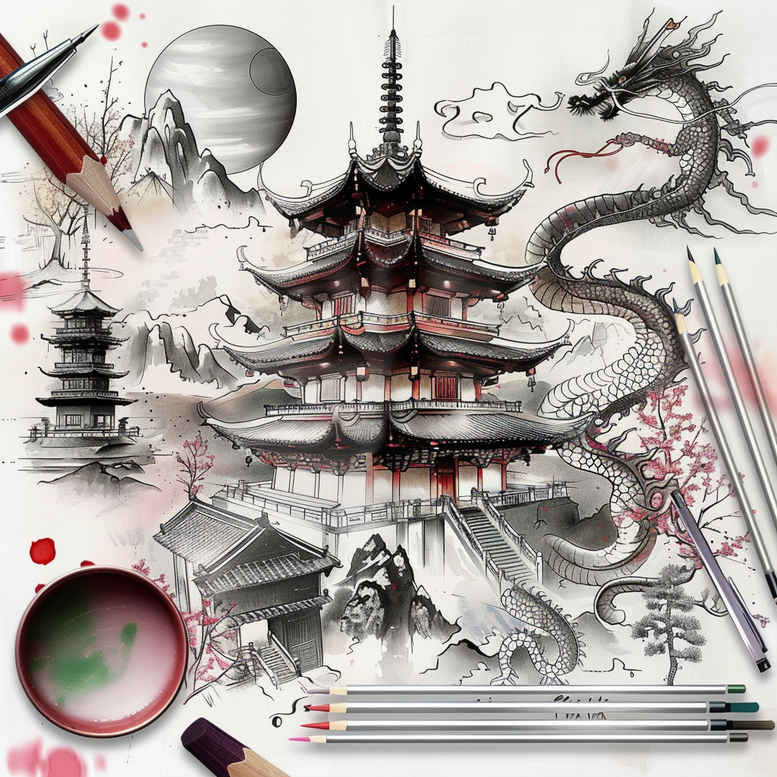 other-asia tattoo design ideas intricate ritualistic meaning perseverance