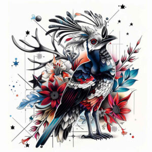 3d-bird-tattoo – tattoo design ideas free ai generated – realism-natural-look – for-ankle – Gallery: other-birds-inkby-ai