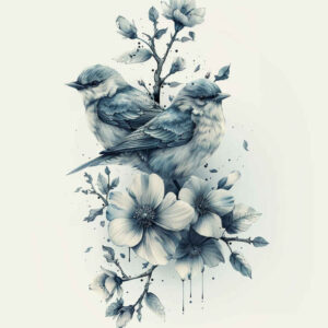 bird-in-flight-tattoo – tattoo design ideas free ai generated – realism-naturalistic – for-collarbone – Gallery: other-birds-inkby-ai