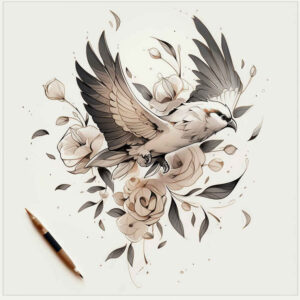 bird-in-flight-tattoo – tattoo design ideas free ai generated – realism-refined-highlights – for-wrist – Gallery: other-birds-inkby-ai
