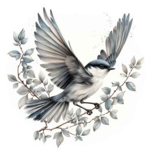 bird-light-tattoo – tattoo design ideas free ai generated – realism-high-contrast – for-upper-arm – Gallery: other-birds-inkby-ai