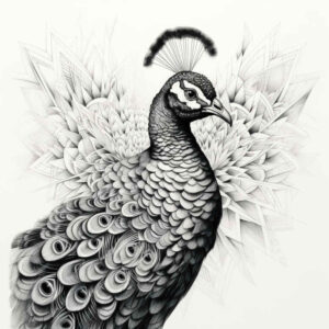 bird-light-tattoo – tattoo design ideas free ai generated – realism-organic-structure – for-lower-thigh – Gallery: other-birds-inkby-ai