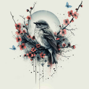 bird-line-tattoo – tattoo design ideas free ai generated – realism-volume-effect – for-wrist – Gallery: other-birds-inkby-ai