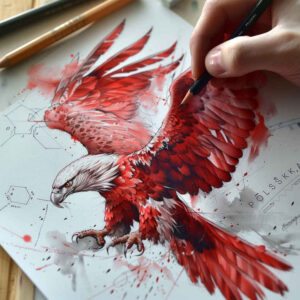 bird-line-tattoo – tattoo design ideas free ai generated – surrealism-ethereal-glow – for-spine – Gallery: other-birds-inkby-ai
