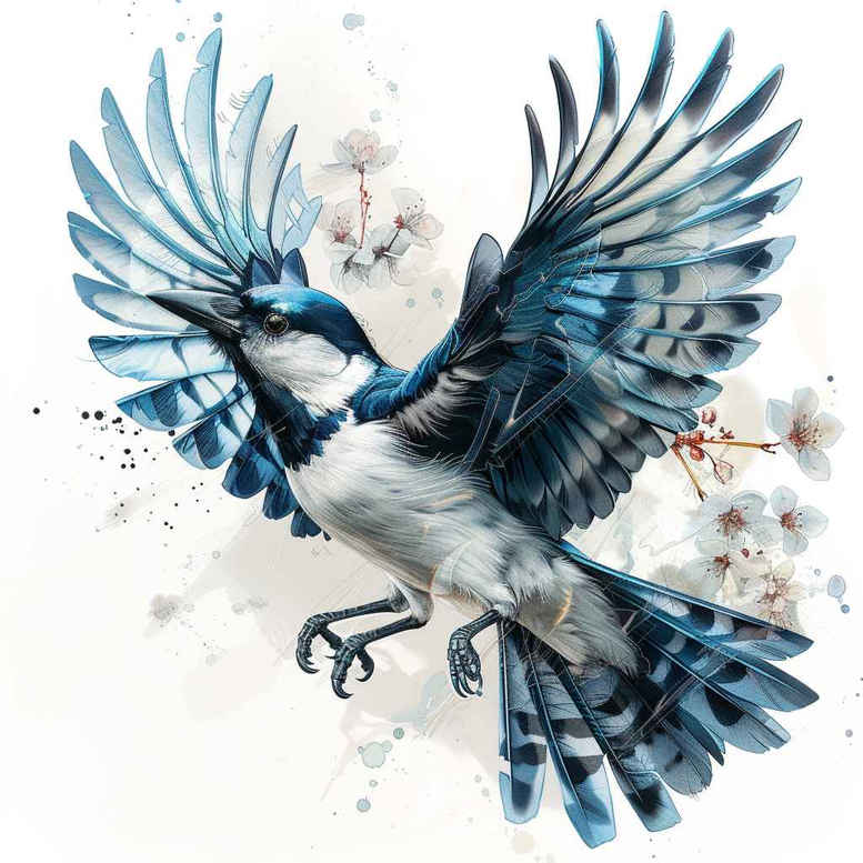 bird-shadow-tattoo – tattoo design ideas free ai generated – neotraditional-clean-fill – for-lower-back – Gallery: other-birds-inkby-ai