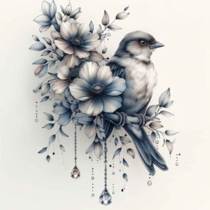 bird-shadow-tattoo – tattoo design ideas free ai generated – neotraditional-subtle-tone – for-wrist – Gallery: other-birds-inkby-ai