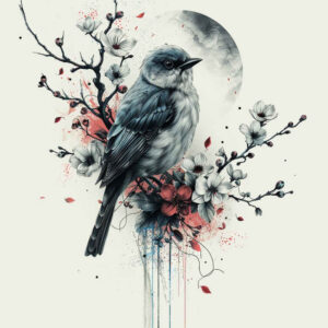 bird-symbol-tattoo – tattoo design ideas free ai generated – realism-dimensional-ink – for-lower-leg – Gallery: other-birds-inkby-ai