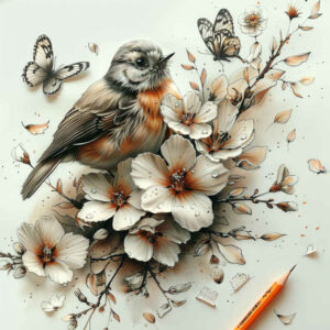 bird-symbol-tattoo – tattoo design ideas free ai generated – surrealism-timeless – for-spine – Gallery: other-birds-inkby-ai