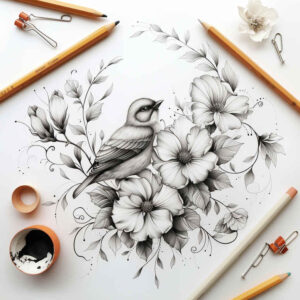 bird-tattoo – tattoo design ideas free ai generated – realism-high-fidelity – for-hand – Gallery: other-birds-inkby-ai