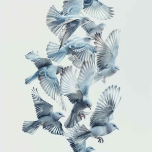 bird-wave-tattoo – tattoo design ideas free ai generated – realism-life-like – for-hip – Gallery: other-birds-inkby-ai