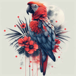 bird-wave-tattoo – tattoo design ideas free ai generated – surrealism-dream-motifs – for-back-of-neck – Gallery: other-birds-inkby-ai