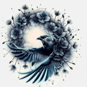 colorful-bird-tattoo – tattoo design ideas free ai generated – neotraditional-balanced-tones – for-lower-arm – Gallery: other-birds-inkby-ai