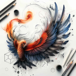 detailed-bird-tattoo – tattoo design ideas free ai generated – neotraditional-classic-motifs – for-shin – Gallery: other-birds-inkby-ai