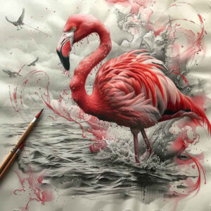 energy-bird-tattoo – tattoo design ideas free ai generated – realism-illusion-of-depth – for-nape – Gallery: other-birds-inkby-ai