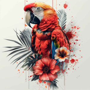 flowing-lines-bird-tattoo – tattoo design ideas free ai generated – neotraditional-layered-inks – for-ankle – Gallery: other-birds-inkby-ai