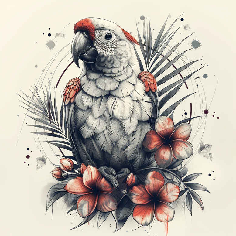 freedom-bird-tattoo – tattoo design ideas free ai generated – neotraditional-artful-color – for-fingers – Gallery: other-birds-inkby-ai