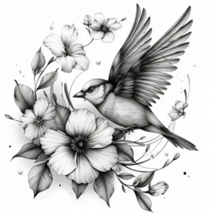 geometric-bird-tattoo – tattoo design ideas free ai generated – realism-reflective-light – for-lower-leg – Gallery: other-birds-inkby-ai