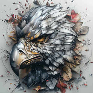 inspirational-bird-tattoo – tattoo design ideas free ai generated – realism-sharp-focus – for-thigh – Gallery: other-birds-inkby-ai