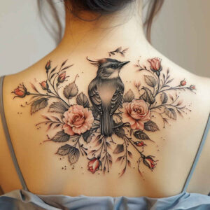 life-symbol-bird-tattoo – tattoo design ideas free ai generated – neotraditional-bold-color – for-collarbone – Gallery: other-birds-inkby-ai