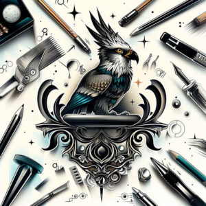 life-symbol-bird-tattoo – tattoo design ideas free ai generated – neotraditional-rich-shading – for-hip – Gallery: other-birds-inkby-ai